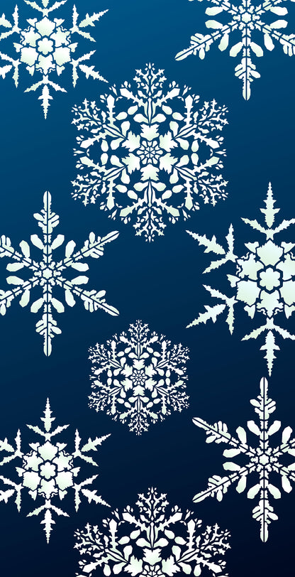 Large Snowflakes Theme Pack Stencil