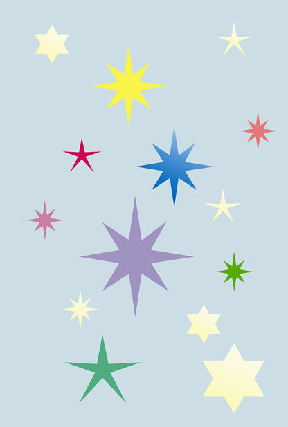 Large Stars Theme Pack Stencil