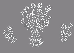 Lavender Sprigs Stencil