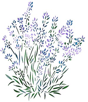 Lavender Stencil