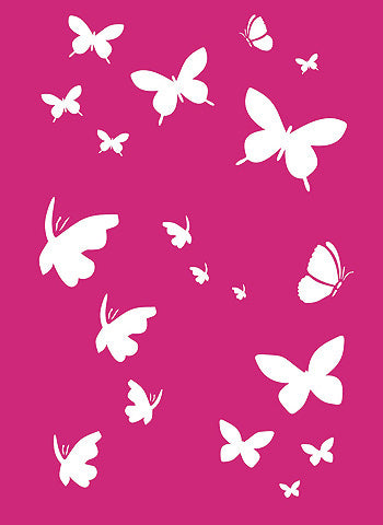 Little Butterflies Stencil 1