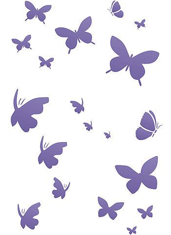 Little Butterflies Stencil 1