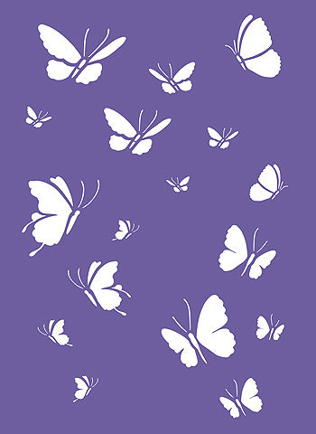 Little Butterflies Stencil 2