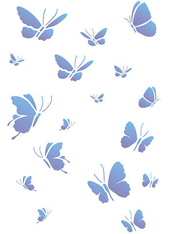 Little Butterflies Stencil 2