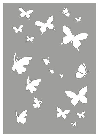 Little Butterflies Stencil 1