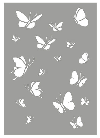 Little Butterflies Stencil 2