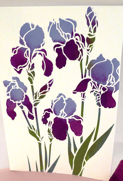 Little Iris Stencil