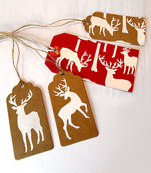 Little Woodland Stags Stencil Stags