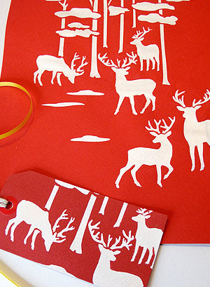 Little Woodland Stags Stencil Stags