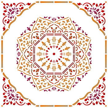 Moroccan Arabesque Stencil