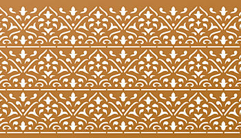 Moroccan Arabesque Border Stencil