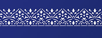 Moroccan Arabesque Border Stencil