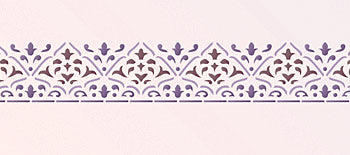 Moroccan Arabesque Border Stencil