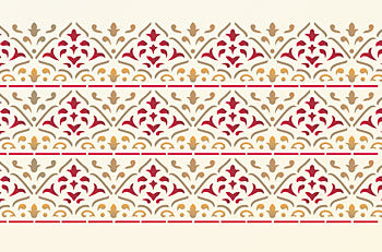 Moroccan Arabesque Border Stencil