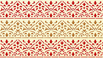 Moroccan Arabesque Border Stencil