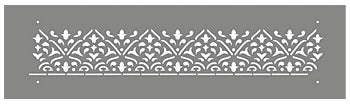 Moroccan Arabesque Border Stencil