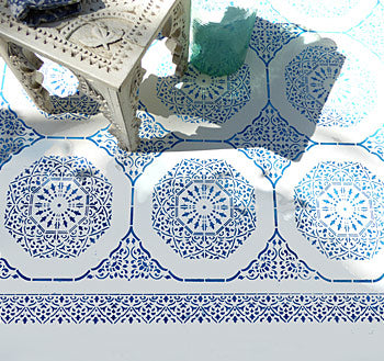 Moroccan Arabesque Border Stencil