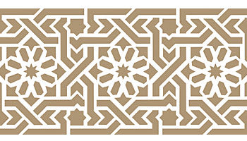 Classic Moroccan Border Stencil