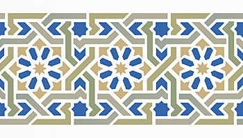 Classic Moroccan Border Stencil