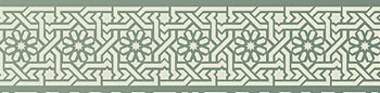 Classic Moroccan Border Stencil