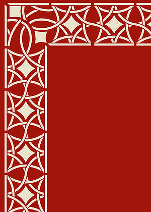 Moroccan Filigree Border and Corner Stencil