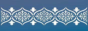 Moroccan Ornamental Border Stencil