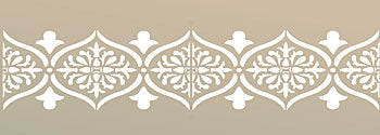 Moroccan Ornamental Border Stencil