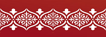 Moroccan Ornamental Border Stencil