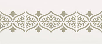 Moroccan Ornamental Border Stencil