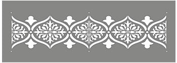 Moroccan Ornamental Border Stencil