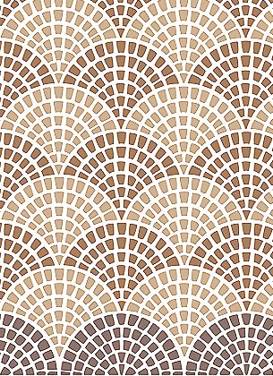 Scallop Mosaic Theme Pack Stencil