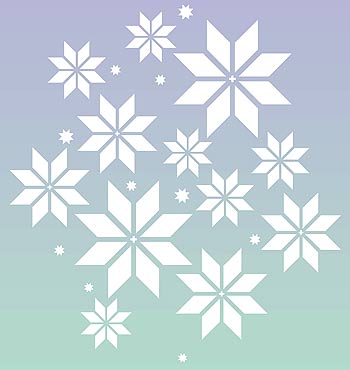 Nordic Snowflakes Stencil