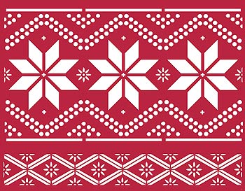 Nordic Pattern Stencil 1