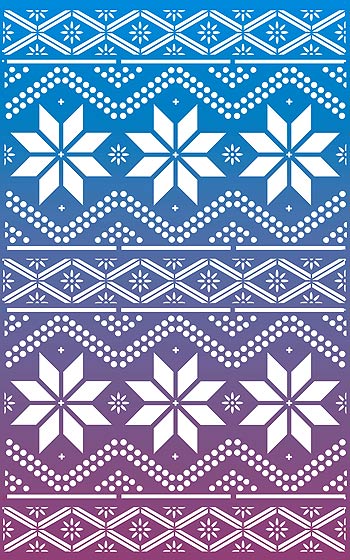 Nordic Pattern Stencil 1