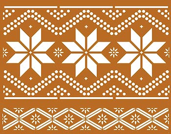 Nordic Pattern Stencil 1