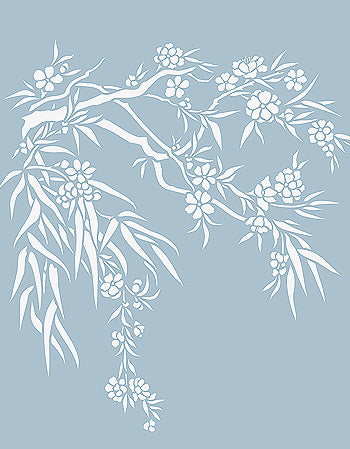 Oleander Blossom Stencil