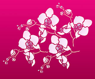 Little Orchid Stencil