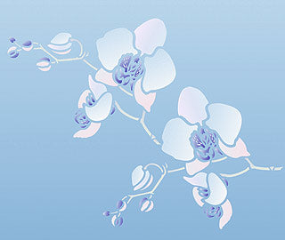 Little Orchid Stencil