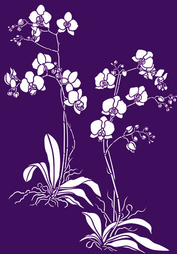 Orchid Stencil