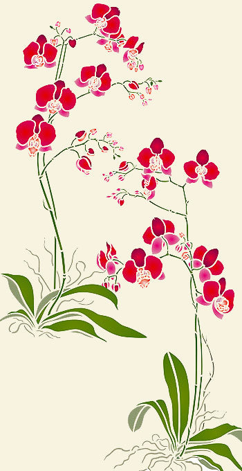 Orchid Stencil