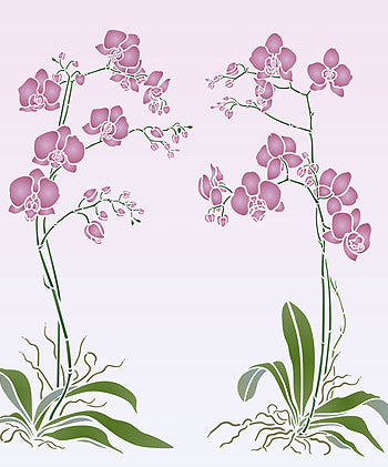 Orchid Stencil