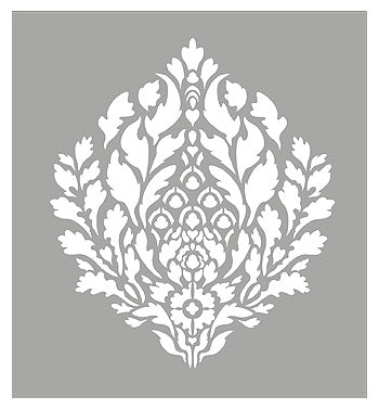 Oversize Damask Coeur de Lys Stencil