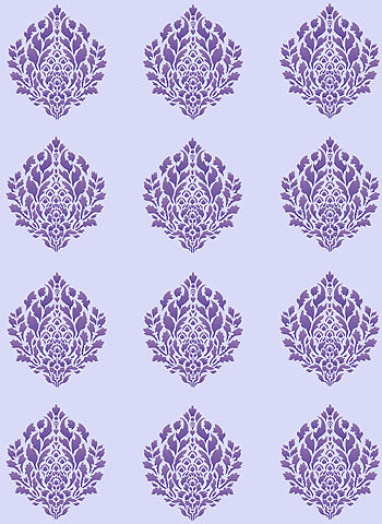 Oversize Damask Coeur de Lys Stencil