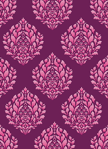 Oversize Damask Coeur de Lys Stencil