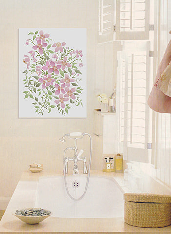 Oversize Montana Clematis Motif