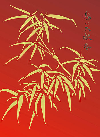 Oversize Chinese Bamboo Stencil