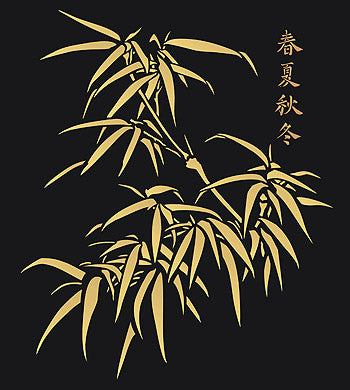 Oversize Chinese Bamboo Stencil