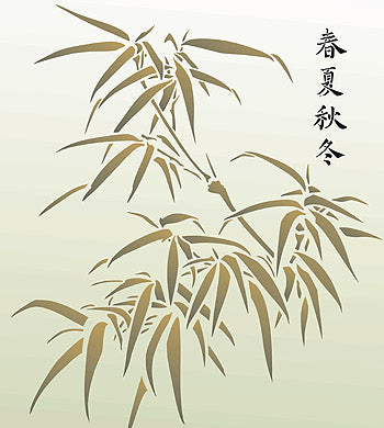 Oversize Chinese Bamboo Stencil