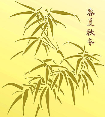 Oversize Chinese Bamboo Stencil