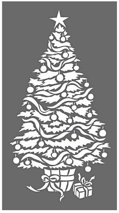 Oversize Christmas Tree Stencil